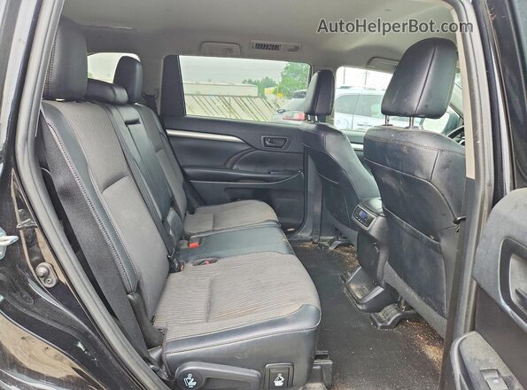 5TDBZRFH7KS943163 2019 TOYOTA HIGHLANDER Black უკანა სალონის ხედი