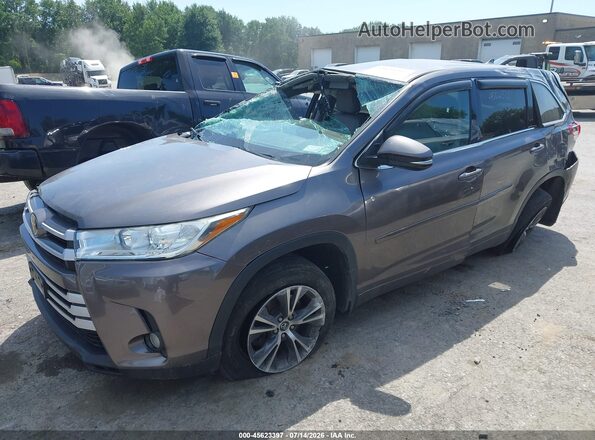 5TDBZRFH8HS475615 2017 TOYOTA HIGHLANDER Gray Առջևի ձախ երեք քառորդ տեսարան