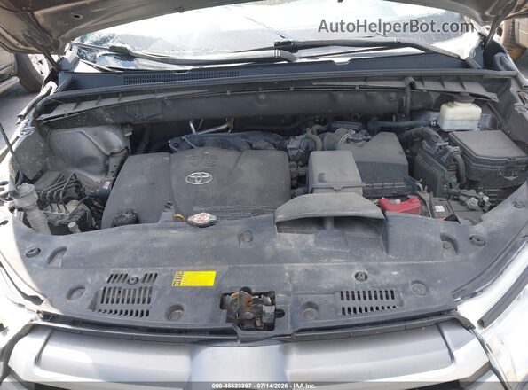 5TDBZRFH8HS475615 2017 TOYOTA HIGHLANDER Gray Հետևի տեսք