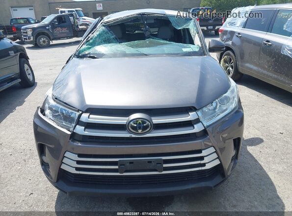5TDBZRFH8HS475615 2017 TOYOTA HIGHLANDER Gray Սալոնի հետևի տեսք