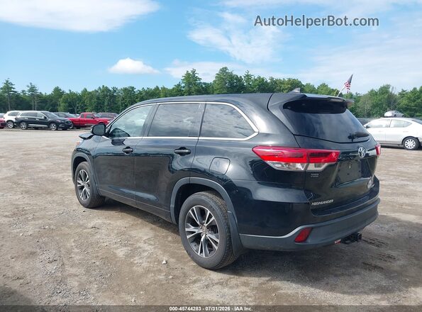 5TDBZRFH8JS803704 2018 TOYOTA HIGHLANDER Black Tył lewy