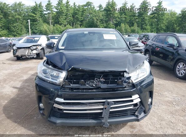 5TDBZRFH8JS803704 2018 TOYOTA HIGHLANDER Black Widok zestawu wskaźników