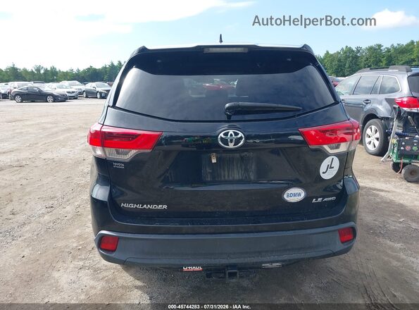5TDBZRFH8JS803704 2018 TOYOTA HIGHLANDER Black 