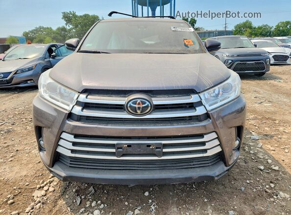 5TDBZRFH8KS717147 2019 TOYOTA HIGHLANDER Gray Вид спереду