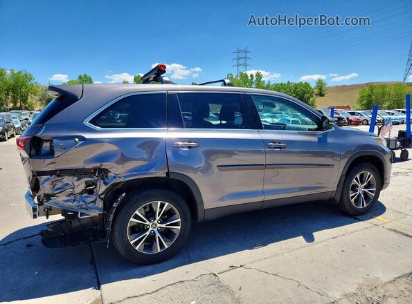 5TDBZRFH9KS703838 2019 TOYOTA HIGHLANDER Серый Задняя правая четверть