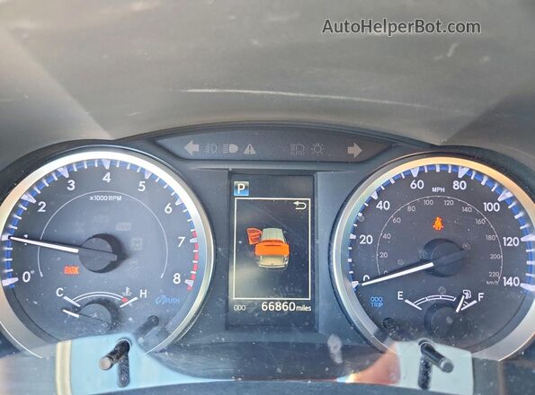 5TDBZRFH9KS703838 2019 TOYOTA HIGHLANDER Серый Вид щитка приборов