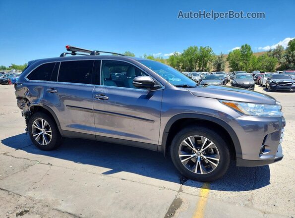 5TDBZRFH9KS703838 2019 TOYOTA HIGHLANDER Серый Передняя правая четверть