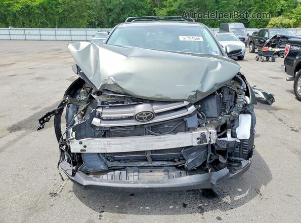 5TDBZRFHXHS358229 2017 TOYOTA HIGHLANDER Green Դիմացի տեսք