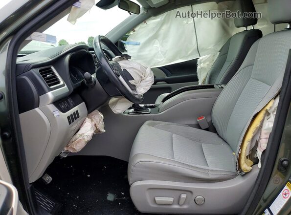 5TDBZRFHXHS358229 2017 TOYOTA HIGHLANDER Green Սալոնի դիմացի տեսք