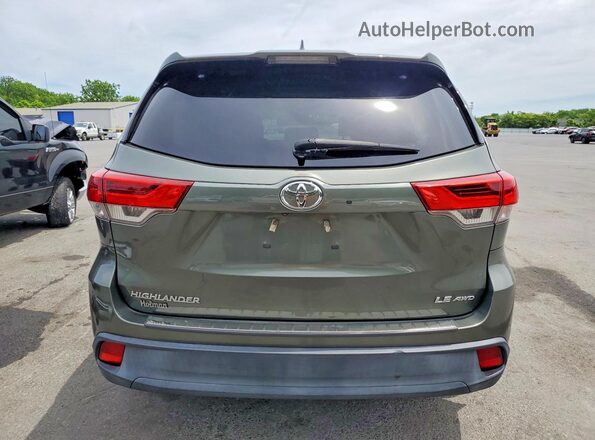 5TDBZRFHXHS358229 2017 TOYOTA HIGHLANDER Green Հետևի տեսք