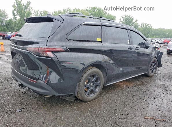 5TDCSKFC2SS201631 2025 TOYOTA SIENNA Black უკანა მარჯვენა