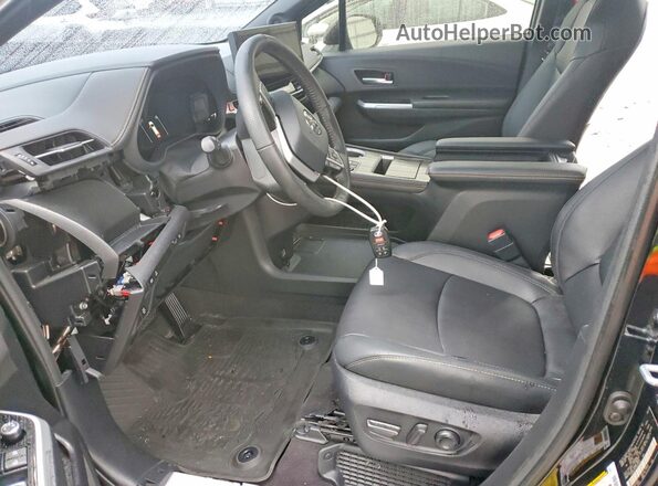 5TDCSKFC2SS201631 2025 TOYOTA SIENNA Black წინა სალონის ხედი