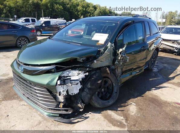 5TDCSKFC5SS192486 2025 TOYOTA SIENNA Green Առջևի ձախ երեք քառորդ տեսարան