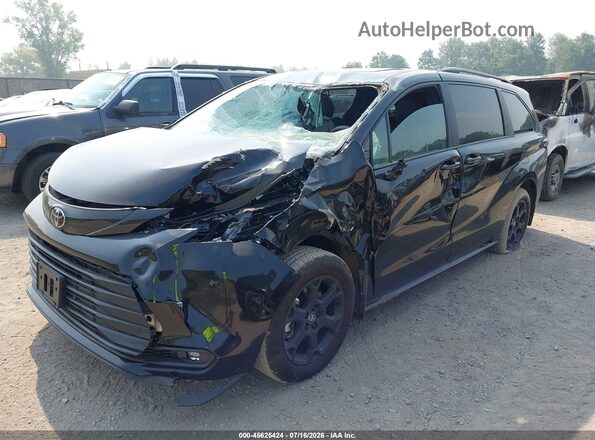 5TDCSKFC7TS255427 2026 TOYOTA SIENNA Black წინა მარცხენა ხედი სამი მეოთხედიდან