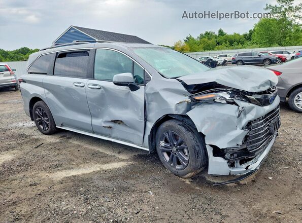 5TDCSKFC8RS144751 2024 TOYOTA SIENNA Gray Delantero derecho