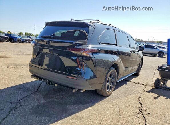 5TDCSKFC9SS163413 2025 TOYOTA SIENNA Черный Задняя правая четверть
