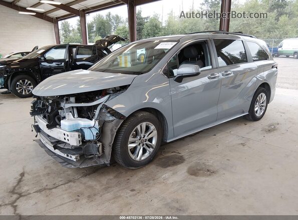 5TDCSKFCXPS087112 2023 TOYOTA SIENNA Silver წინა მარცხენა ხედი სამი მეოთხედიდან