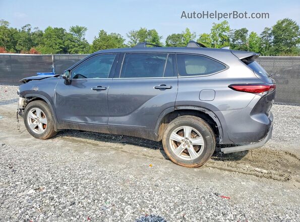 5TDCZRAH1LS026894 2020 TOYOTA HIGHLANDER Gray Задня ліва чверть