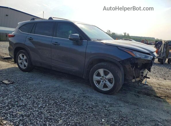 5TDCZRAH1LS026894 2020 TOYOTA HIGHLANDER Gray Передня права чверть