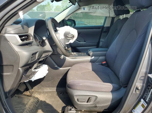 5TDCZRAH1LS026894 2020 TOYOTA HIGHLANDER Gray Вид салону спереду