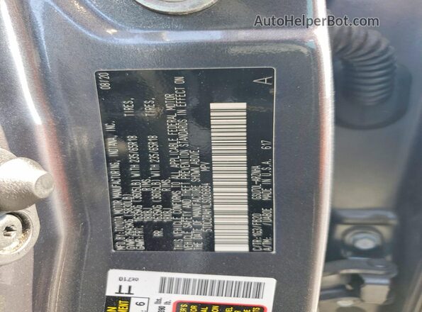 5TDCZRAH1LS026894 2020 TOYOTA HIGHLANDER Gray Панорамний вид салону 360°
