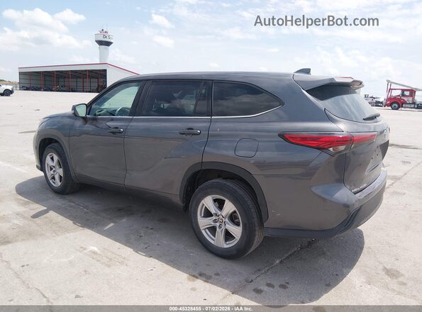 5TDCZRAH1MS523722 2021 TOYOTA HIGHLANDER Серый Задняя левая четверть