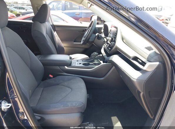 5TDCZRAH3MS043200 2021 TOYOTA HIGHLANDER Синий Вид салона спереди