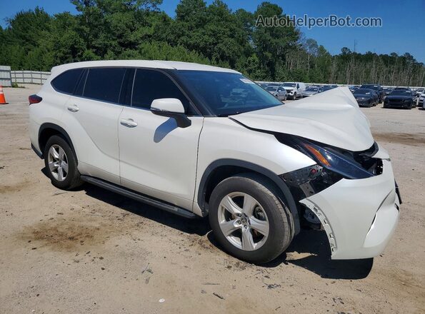 5TDCZRAH4MS077520 2021 TOYOTA HIGHLANDER White Przód prawy