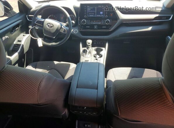 5TDCZRAH4MS077520 2021 TOYOTA HIGHLANDER White Widok deski rozdzielczej