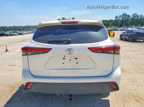 5TDCZRAH4MS077520 2021 TOYOTA HIGHLANDER White Widok z tyłu
