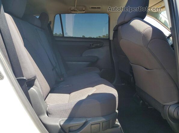 5TDCZRAH4MS077520 2021 TOYOTA HIGHLANDER White Widok wnętrza z tyłu