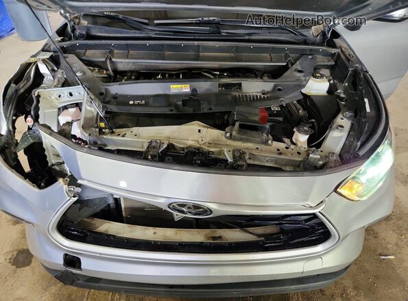 5TDCZRAH4MS531913 2021 TOYOTA HIGHLANDER Gray Вид підкапотного простору