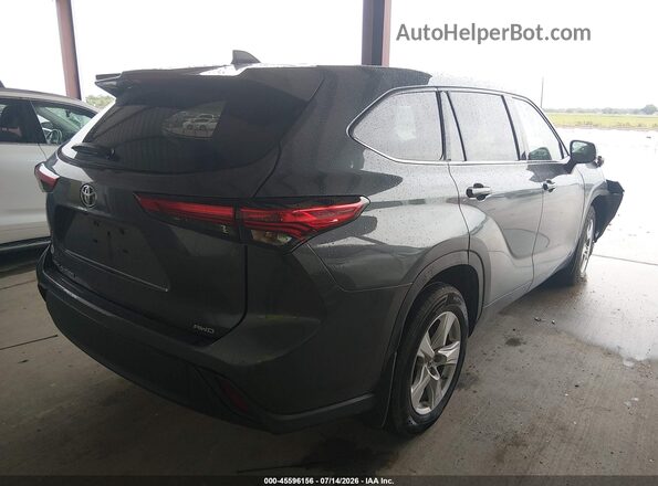 5TDCZRBH0LS006313 2020 TOYOTA HIGHLANDER Gray Հետևի աջ