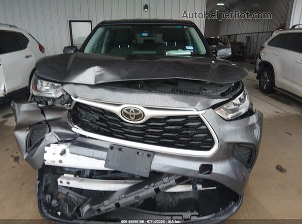 5TDCZRBH0LS006313 2020 TOYOTA HIGHLANDER Gray Դիմացի տեսք