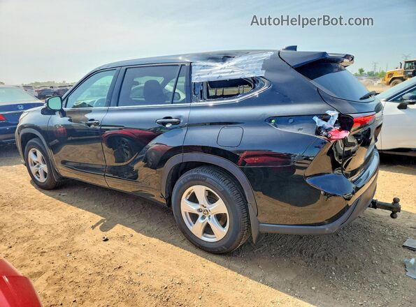 5TDCZRBH1MS077893 2021 TOYOTA HIGHLANDER Black Trasero izquierdo