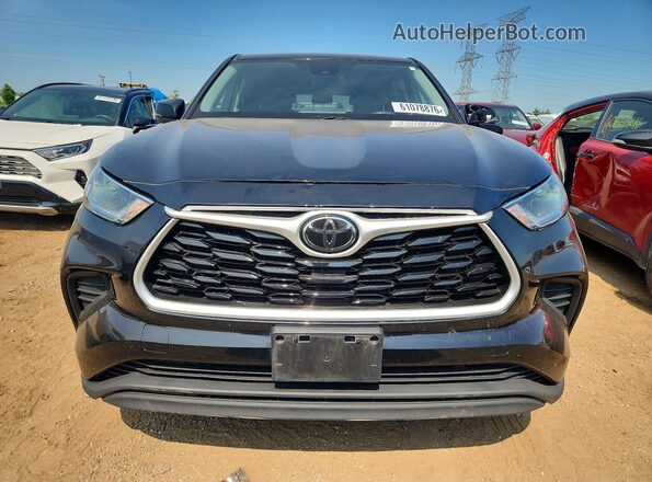 5TDCZRBH1MS077893 2021 TOYOTA HIGHLANDER Black Vista frontal