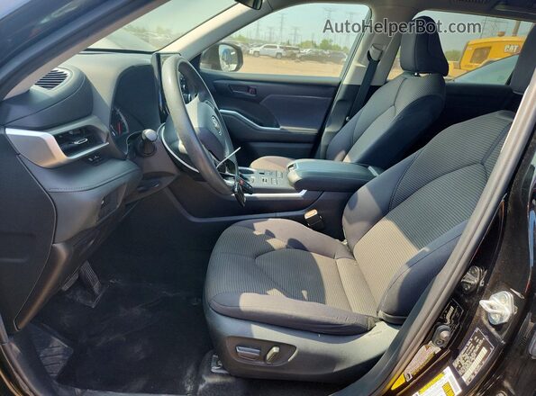 5TDCZRBH1MS077893 2021 TOYOTA HIGHLANDER Black Vista interior delantera