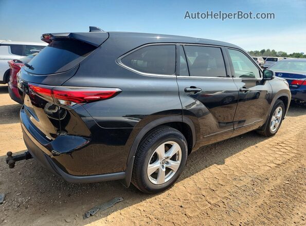 5TDCZRBH1MS077893 2021 TOYOTA HIGHLANDER Black Trasero derecho