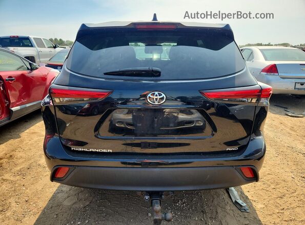 5TDCZRBH1MS077893 2021 TOYOTA HIGHLANDER Black Vista trasera