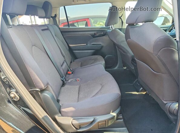 5TDCZRBH1MS077893 2021 TOYOTA HIGHLANDER Black Vista de los asientos traseros