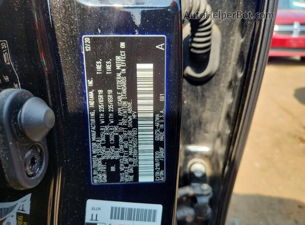 5TDCZRBH1MS077893 2021 TOYOTA HIGHLANDER Black Vista del compartimento del motor
