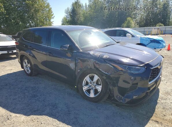 5TDCZRBH2MS559210 2021 TOYOTA HIGHLANDER Blue Przód prawy