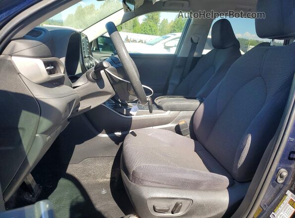 5TDCZRBH2MS559210 2021 TOYOTA HIGHLANDER Blue Widok wnętrza z przodu