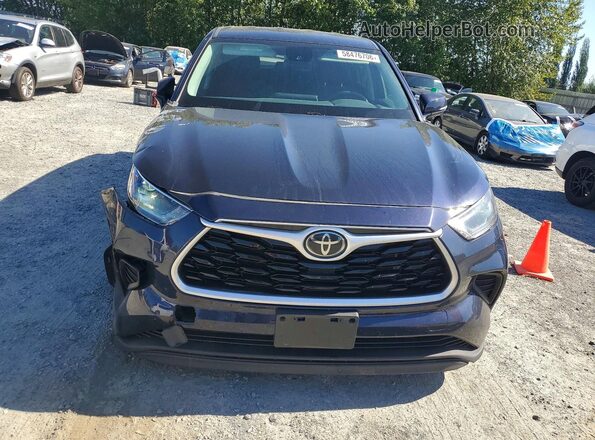 5TDCZRBH2MS559210 2021 TOYOTA HIGHLANDER Blue Widok z przodu