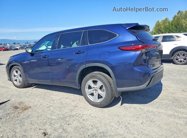 5TDCZRBH2MS559210 2021 TOYOTA HIGHLANDER Blue Tył lewy