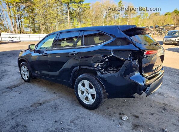 5TDCZRBH5MS092087 2021 TOYOTA HIGHLANDER Black Trasero izquierdo