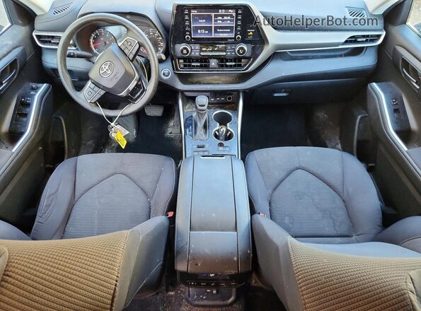 5TDCZRBH5MS092087 2021 TOYOTA HIGHLANDER Black Vista del salpicadero