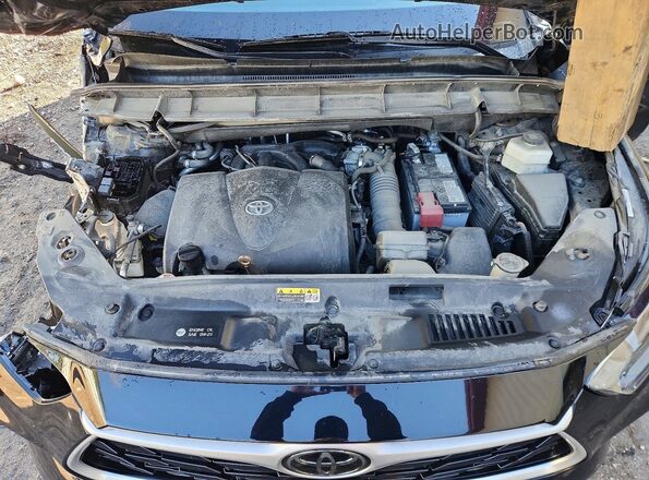 5TDCZRBH5MS092087 2021 TOYOTA HIGHLANDER Black Vista del compartimento del motor