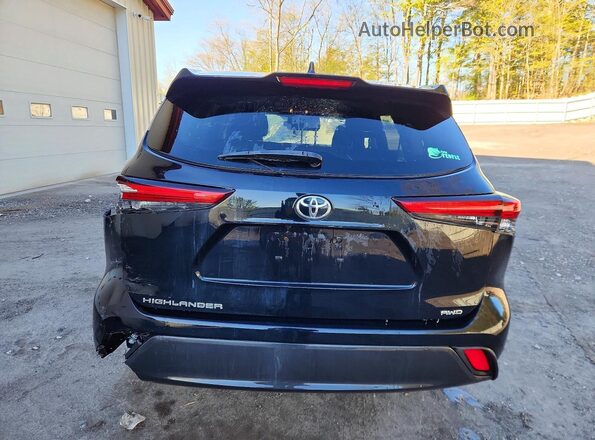 5TDCZRBH5MS092087 2021 TOYOTA HIGHLANDER Black Vista trasera