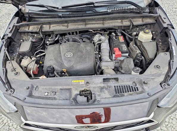 5TDCZRBH8MS101218 2021 TOYOTA HIGHLANDER Black Vista del compartimento del motor